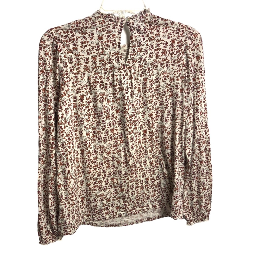Lucky Brand long sleeve top with smocking - Picture 8 of 16